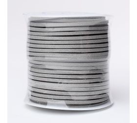 Šnúrka koža 3mmx45m šedá