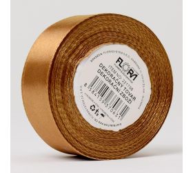 Stuha saten hnedá 25mm*15m