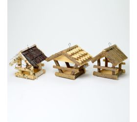 Krmítko drevo mix3 25x24xh24cm