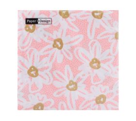201807 servítky blooming pattern 33x33cm