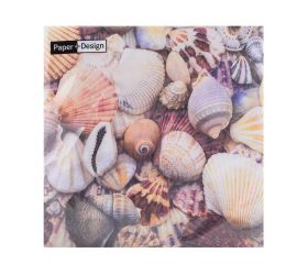 201820 servítky seashells 33x33cm