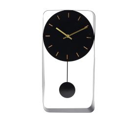 Hodiny nástenné 40x20cm čierne