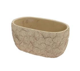 Obal kvety keramika 20.3*11.3*9.8 béžový