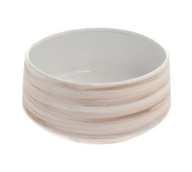 Obal pruhy keramika 24.5*24.5*11.5 krém