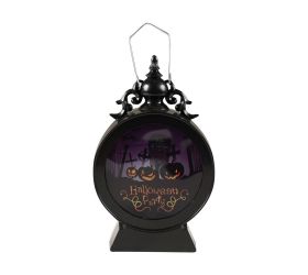Lampáš halloween okrúhly so svetlom