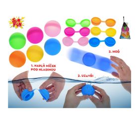 Lotičky na vodu 6cm znovupoužiteľné 6ks v sieťke