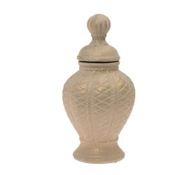 Dóza na suché aranž.s poklopom keram. zlatá 15x29cm