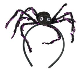 Čelenka s pavúkom čierna