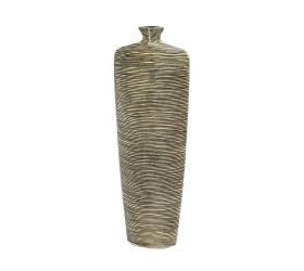 Váza polyrez m 18x10x50cm medená