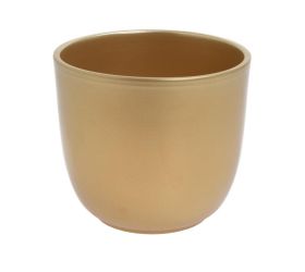 Obal mica decorations tusca plant pot - v16 x pr.17cm - gold /1019039
