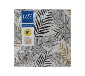 Sdld000100 servítky 33x33 cm/20ks/3vrst /obojstr exotic leaves stripe