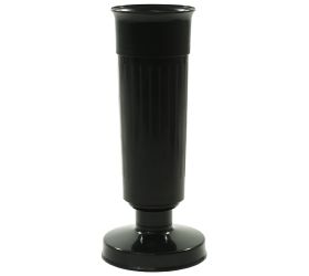 Váza so záťažou 35cm čierna