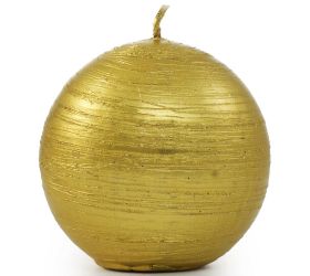 Drapana guľa 60 zlatá