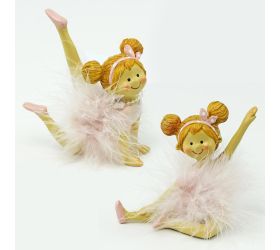 Baletka perie ružová 7,5x4x9cm