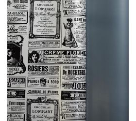 Fólia bal.papier s/20 tm.šed+noviny 58*58cm