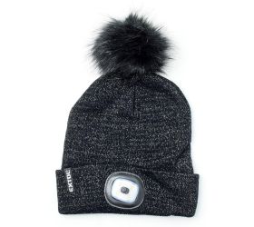 Čiapka s čel., čierna s leskom.4xled