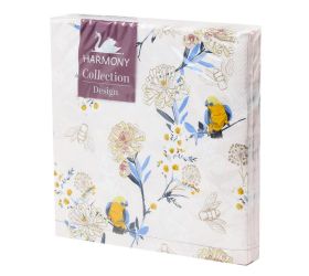 181s33-3 servítky harmony /33x33cm/ japanese garden/beige