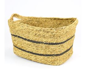 Super cena koš slama stredný basket kr2002480 38x27x23cm