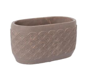 Obal cement brown 20*11.5*h11.5cm
