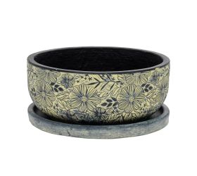 J75 misa + podmiska liva žl./čierna 44h20,5cm xl