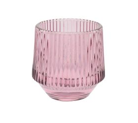 Svietnik sklo fialový 8cm
