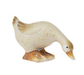 Kačka keramika 14,1x6,3x8,3cm biela