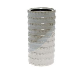 Obal trojfarebný keramika 12.5*12.5*25.5 šedý