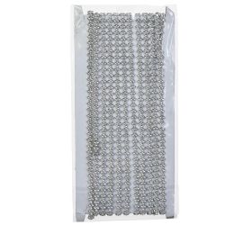 Reťaz kryštál strieborná 5m