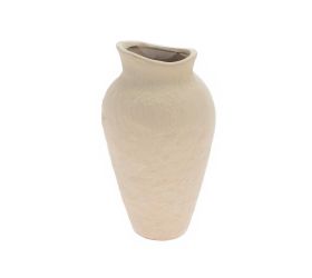 Váza biela porcel. 16*13,3*24,1cm