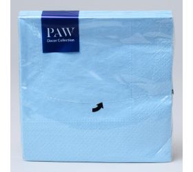 Sdl110205 servítky napkins unicolor lunch azzurro 3vrs/33x33cm 20ks