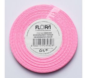 Saten stuha 6mm/20m farba 004 ružová