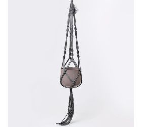 Makrame glanzend grau 90cm