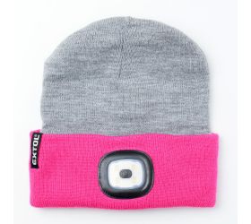 Čiapka s čel.,obojstranná,šedo-ružová,4xled