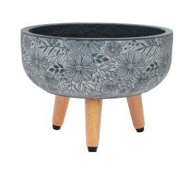 J78 obal misa s nožičkami liva čierno-šedá  44 h20,5cm l