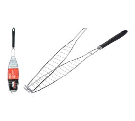 Rošt na gril ryby chrom 58cm čierna bbq c83500800