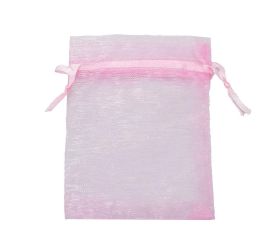 Hy-3405 organz. vrecko sv ružová 9x12cm