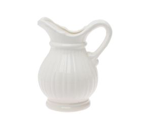 Váza džbán keramika 15x13x19cm biely