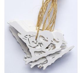 Výrez vtáčik drevo záves bie 7cm s/10 super cena