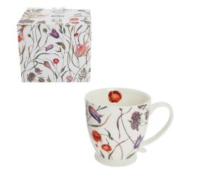 Šálka 510ml na stopke kvety krabička flower meadow