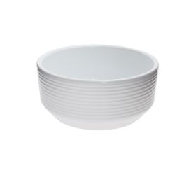 Miska biela s pásmi 23xv10cm