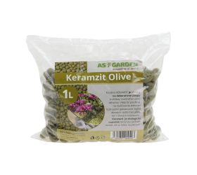 Keramzit farebný olive 1l