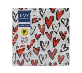 Sdld000800 servítky 33x33 cm/20ks/3vrst /obojstr fall in love