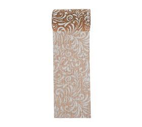 Juta hnedá/biela 12cmx5m juta 5