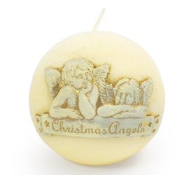 Vianočný anjel guľa 100 ecru