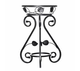 Kw029 stojan na kvet čierny 50cm