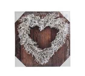 Obraz glitter srdce 28x28x1,5cm