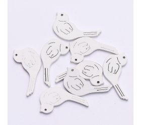 Výrez vtáčik biely 3cm s/40 super cena