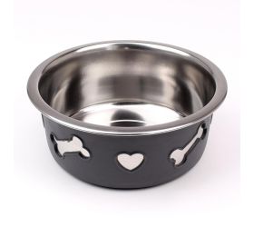 A12650390 miska pre psa sivá 13,5x6,5cm