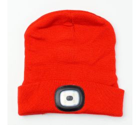 Čiapka s čel.,červená,4xled