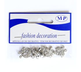 Motýľ glitter s/6  2cm